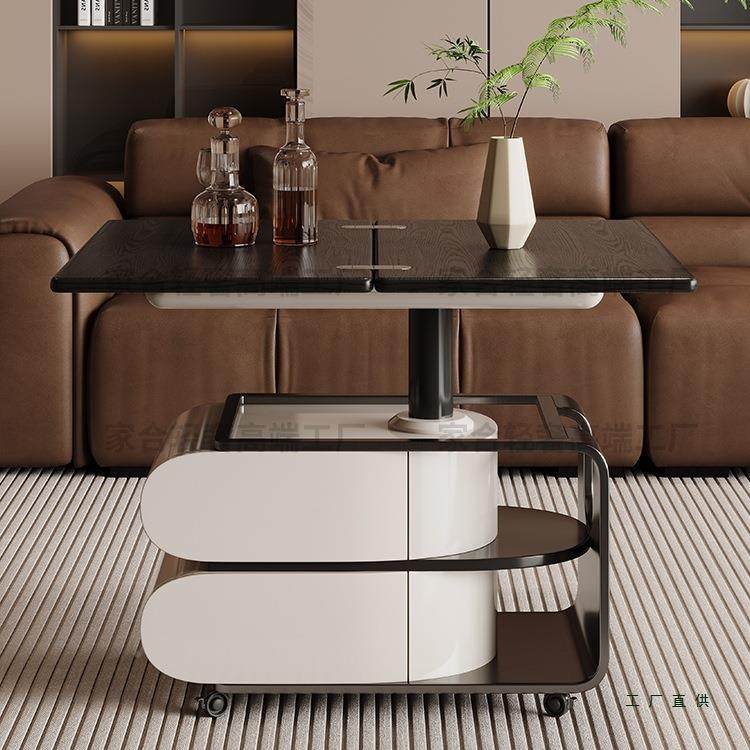 小985轻奢简可折叠升降茶几带极轮子推车几角几组合功能茶边几,住宅家具,茶几,淘宝优惠券,粉丝福利购,淘宝优惠卷