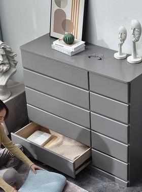 五斗柜美式轻奢大抽柜实木收纳柜屉卧室储柜客厅斗柜子五物T63211