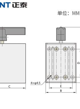 三倒顺关手柄HY2-8相电3BHC8面0开V单相220V电机和机正反转搅X20