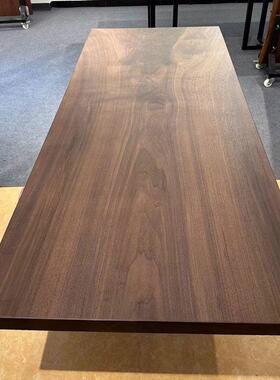 降南北美黑胡桌桃木桌大板升桌面TUY板原木整板茶茶台书桌实木板