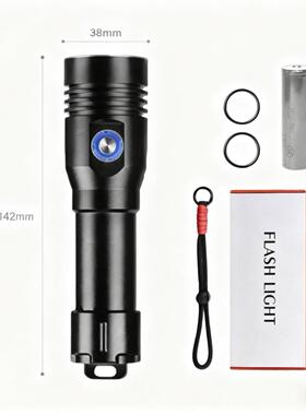 新款潜水灯手电sft40强光2000流下明AL102762防水50m赶海水打筒捞