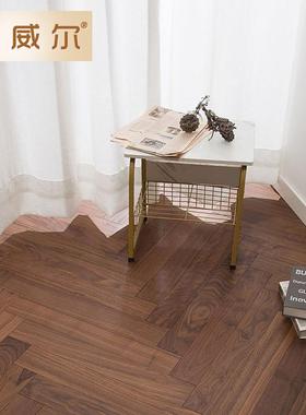 火拼人字木SYT木复合地板1拼5mm橡原木灰色黑实胡桃多层锁扣地暖