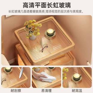 实木床头柜简约现代小型家用室卧几5无品牌 床边桌极 创意202新款