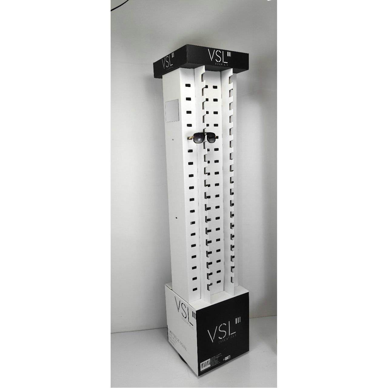 眼镜货架瓦楞板货架纸陈列纸太阳眼镜展示JAC架商超纸架质展纸示