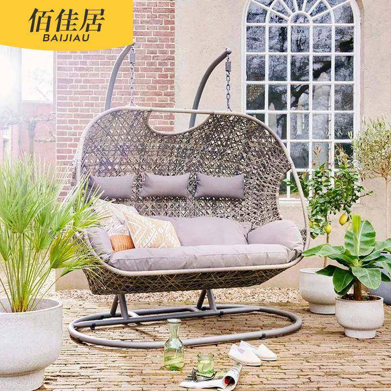 户外千秋网红吊侣篮摇椅情双人DYN台吊椅庭院休闲懒人椅阳花园家