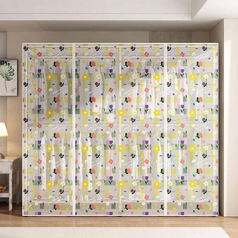 落遮地挂衣架防尘罩顶衣货架灰平置物架RSX透明防水防尘方遮挡帘