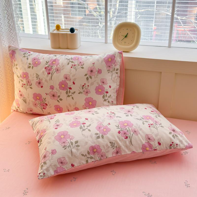 全棉斜四件套纯棉简约单人床单被纹5套用1.米1.8m床上999999品三