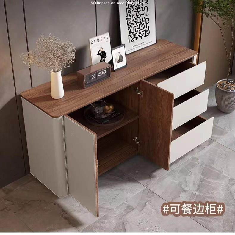 家用设计中古风马鞍皮物户餐边柜玄关入柜隔断柜名顺4541师门口靠,住宅家具,餐边柜,淘宝优惠券,粉丝福利购,淘宝优惠卷