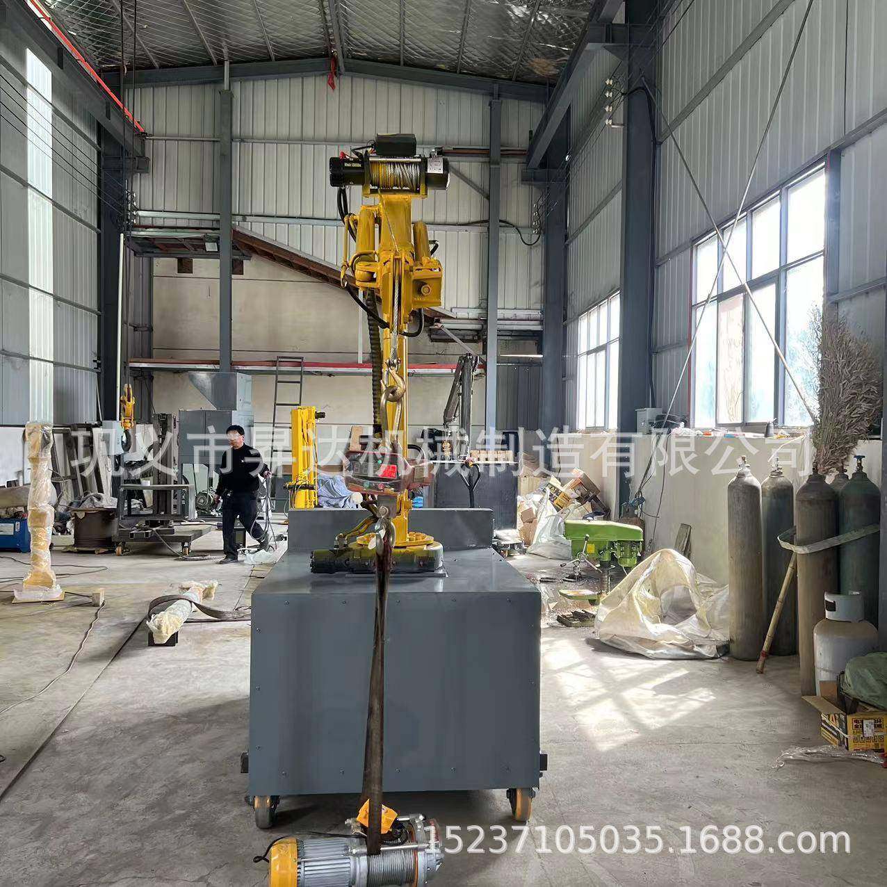 两吨全液压移动式小吊机电动行走车间仓库移动式起重机起重设备