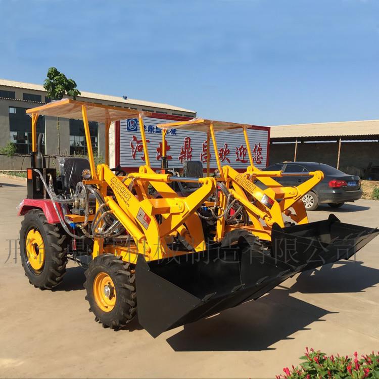 工程小型装载机建筑农用四驱小铲车电启动养殖场用工地铲车抓木机