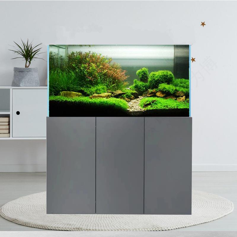 铝合金鱼缸柜底柜极简海缸生态水草缸柜子客厅水族箱地柜架子定制