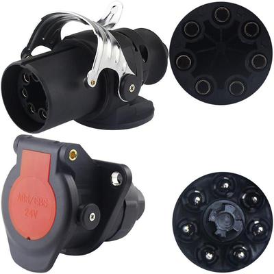 重型汽车东风福田解放重型卡车24半挂车5孔7芯15针Abs电源插头Ebs