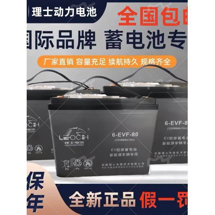 理士蓄电池6-EVF-100 12V70A80A100AH120150AH电动车叉车小金刚