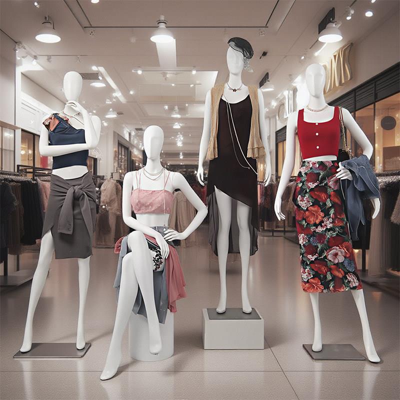 服装店模特道具女全身橱窗陈列人偶女装假人体婚纱内衣模特展示架