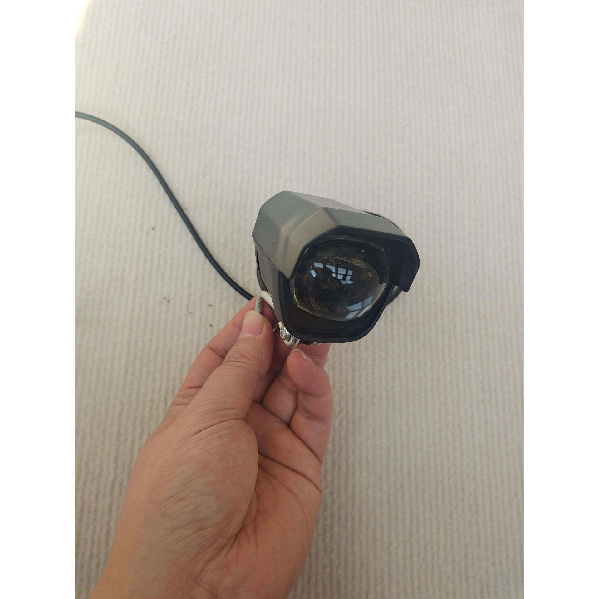 电动滑板车车灯24V36V48V代驾车大灯射灯带开关带喇叭