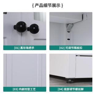 家用书柜JFR玻璃门防尘藏架客书厅收示柜简约现展代铁艺置物柜多