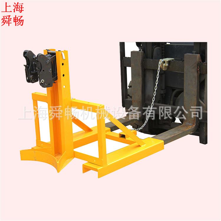 供应重型油桶双鹰嘴夹具DG1000D叉车抓桶器黑头叉运转运