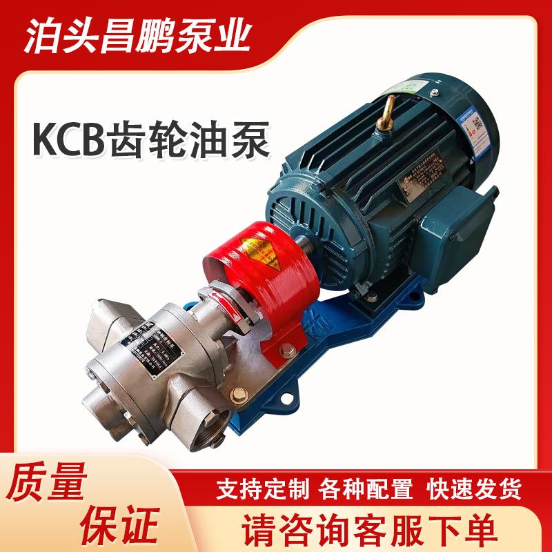 电动抽油泵KCB83.3不锈钢齿轮油泵大豆油食用油输送泵化工齿轮泵