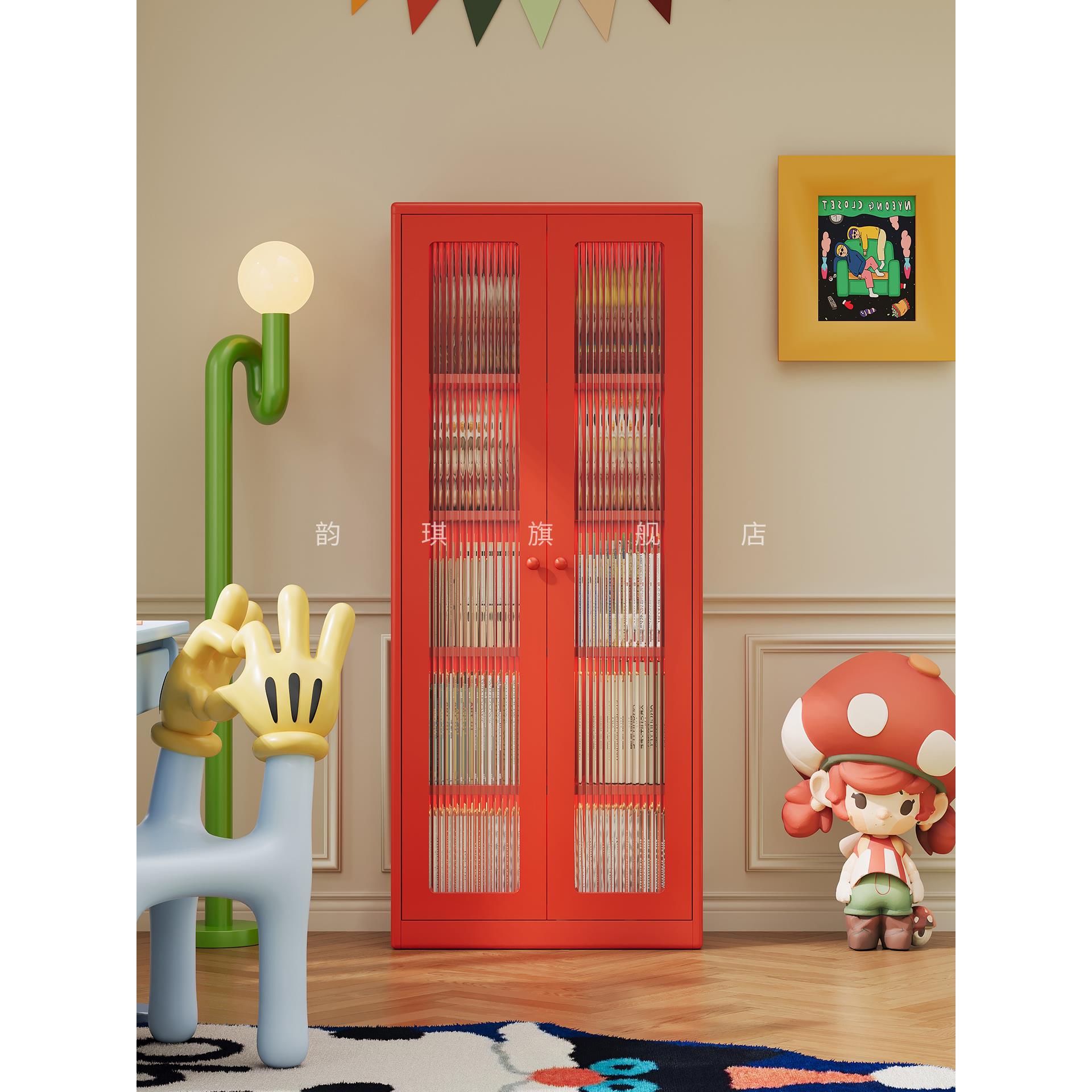 铁儿童书柜小公寓住宅客厅角落书架储物柜卧室角落展示柜储物柜