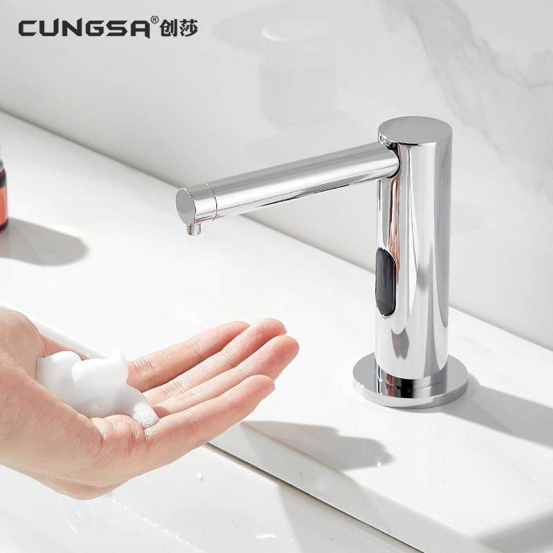 创莎智能泡沫洗手机卫生间龙头式自动感应皂液器厨房电动洗洁精机