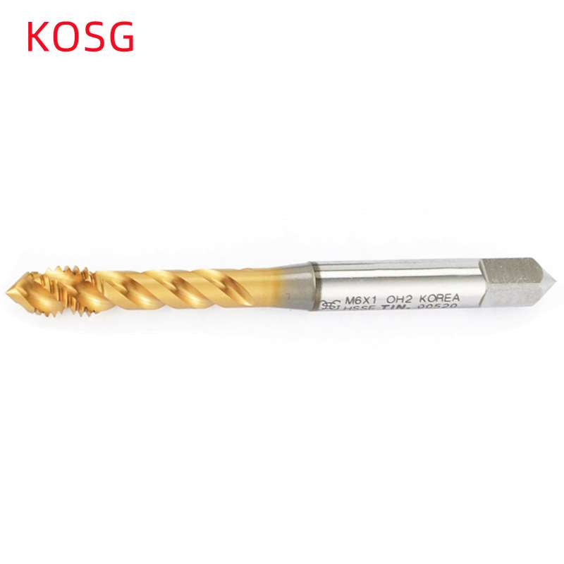 KOSG-M3X0.5/M4X0.7/M6X1/M10X1.5镀钛加硬含钴 销售 螺旋丝锥