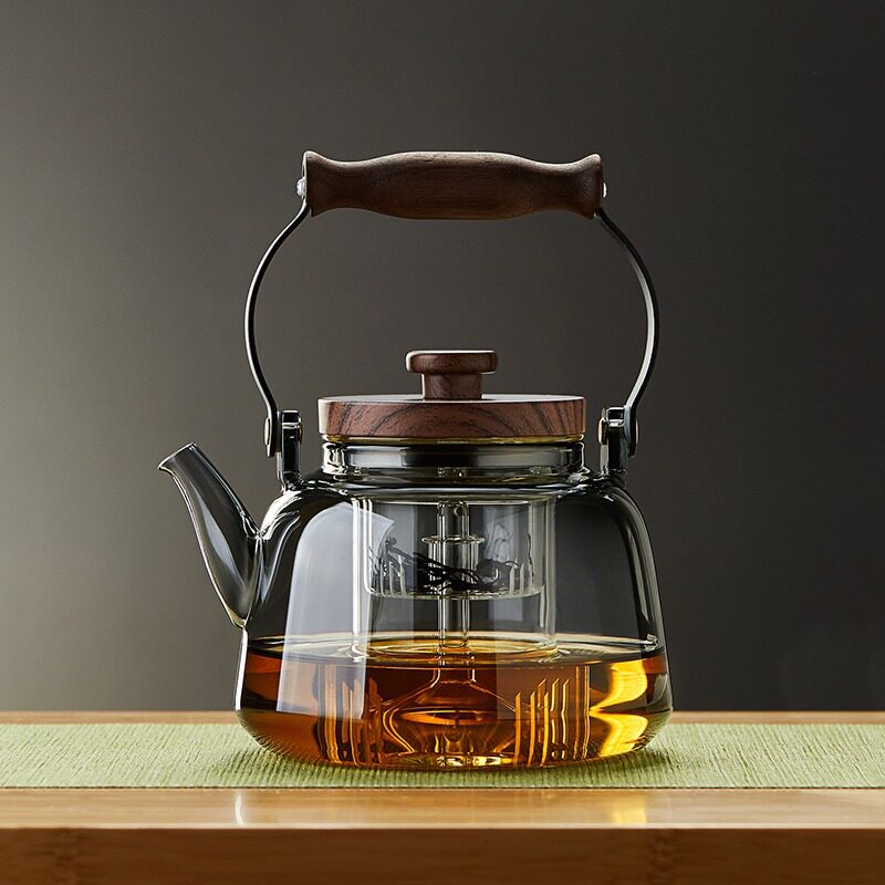 玻璃蒸煮茶壶耐高温大容量电陶炉烧水壶家用提梁壶泡茶壶茶具套装