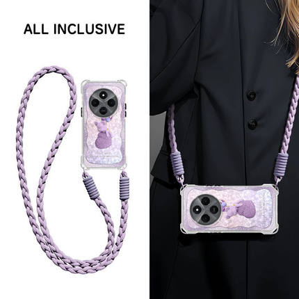 适用红米14R手机壳2411DRN47C新款Redmi14c软硅胶2409BRN2CC保护套redmiR全包边防摔R14四角挂绳note潮女卡通