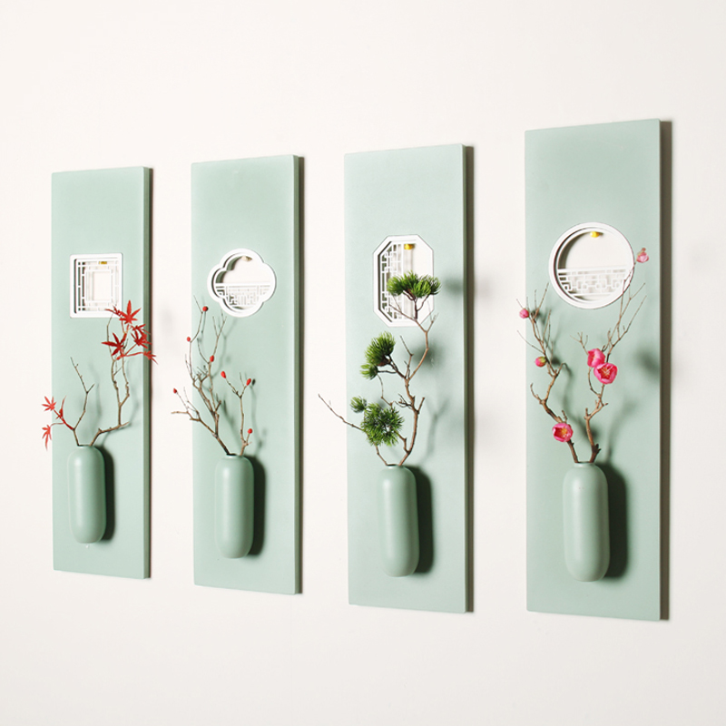 墙面墙上装饰品客厅电视背景墙壁挂饰餐厅壁饰挂件新中式铁艺壁挂