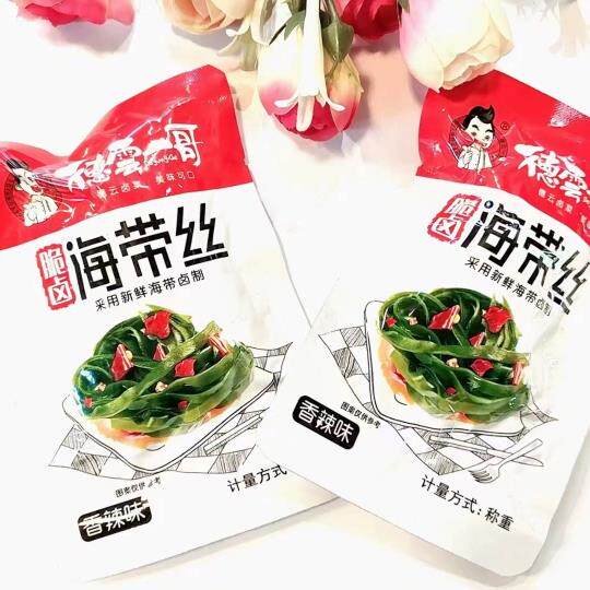 德雲一哥脆卤海带丝麻辣香辣泡椒味1000g休闲零食