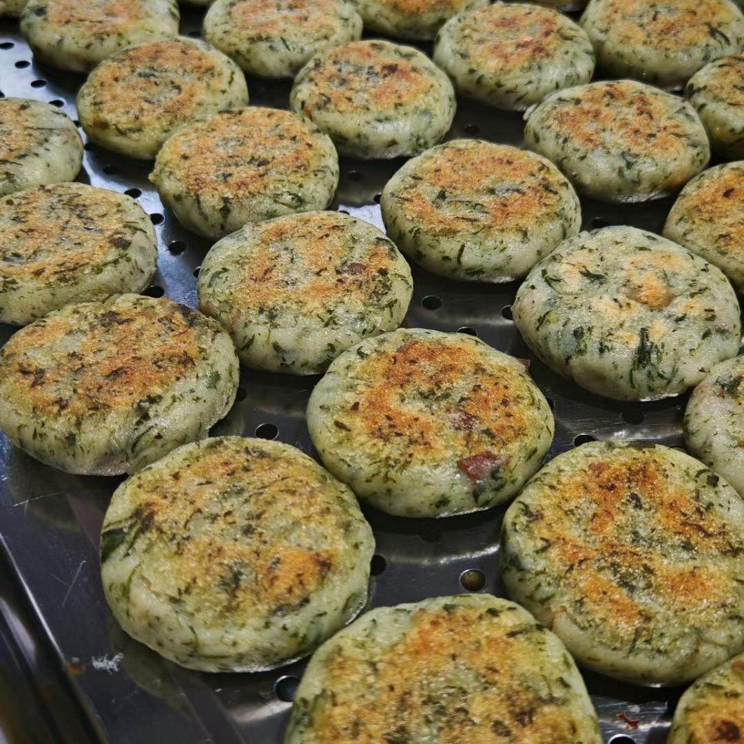 腊肉蒿子粑粑10祇装水萩水菊粑毛香粑野菜饼桐城蒿子粑