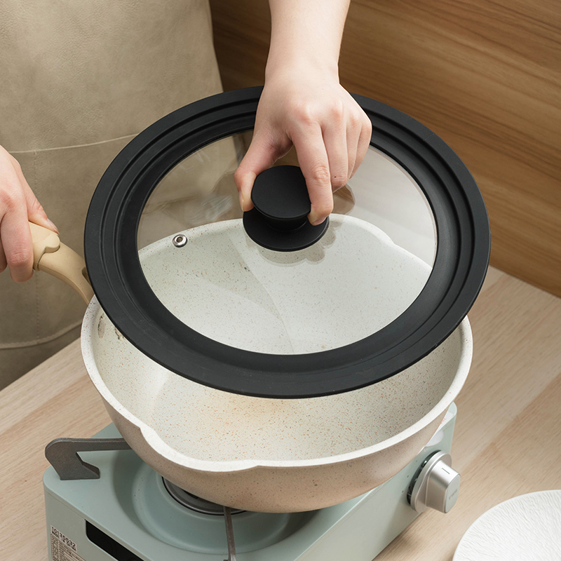 锅盖家用砂锅盖钢化玻璃耐高温盖子单盖18/20/24/26/28/30/32cm