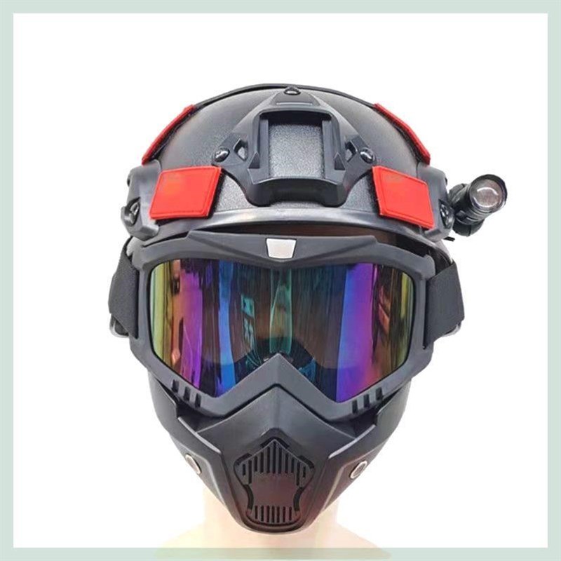 儿童防毒面具玩具美式全脸抗冲击战术面罩户外军迷野战CS防尘防雾