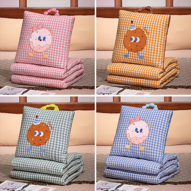 抱枕被子两用车载毯子o二合一汽车靠枕办公室午睡枕头女生睡觉车