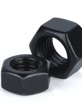 8级螺母六角M2M2.5M3M4M5M6M8M10M12M14M16M20273048厘黑色螺丝帽