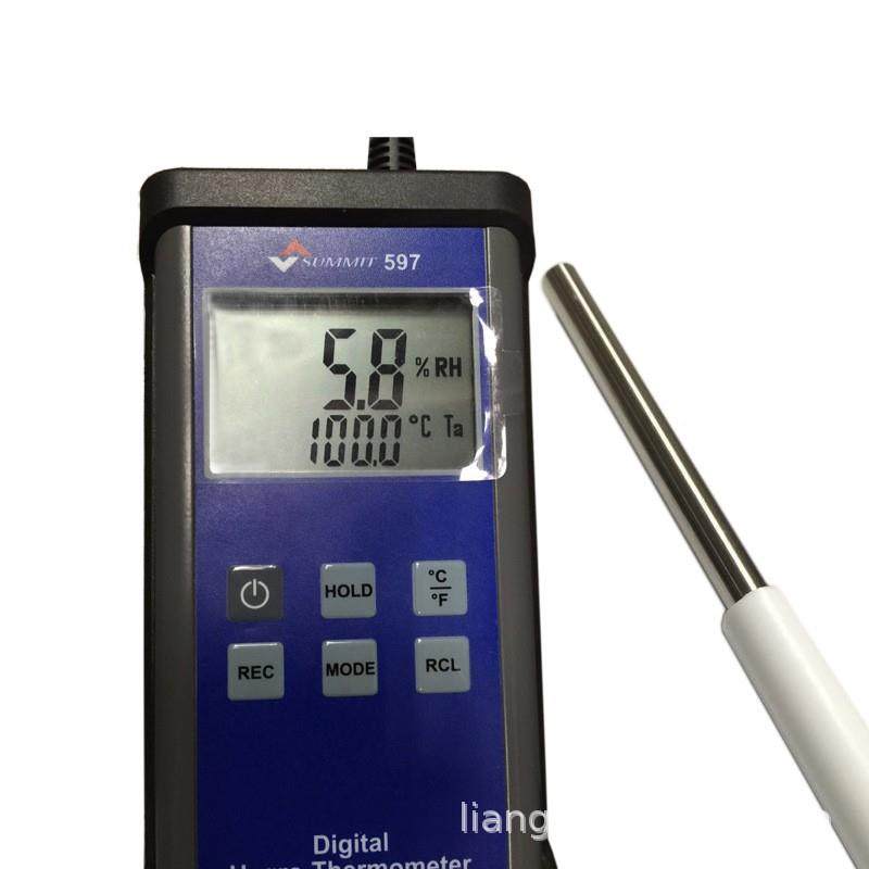 数字高温温湿计高精度手持分温湿度表度度SUMMI体无品牌/T-597温