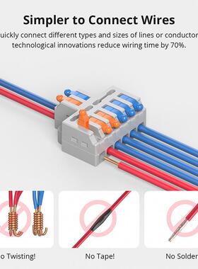SonoffD-2配接1线端子包速接线端子电工配件安全无品牌/认快证连