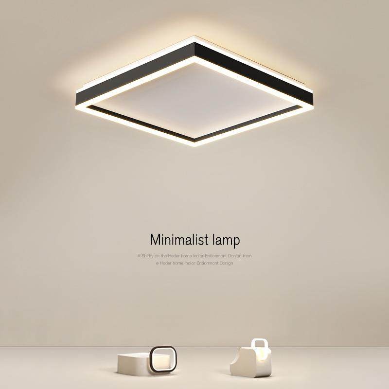 形现代简约卧网室LED顶灯卧室餐厅书房吸轻奢红智方LSN能灯具灯饰