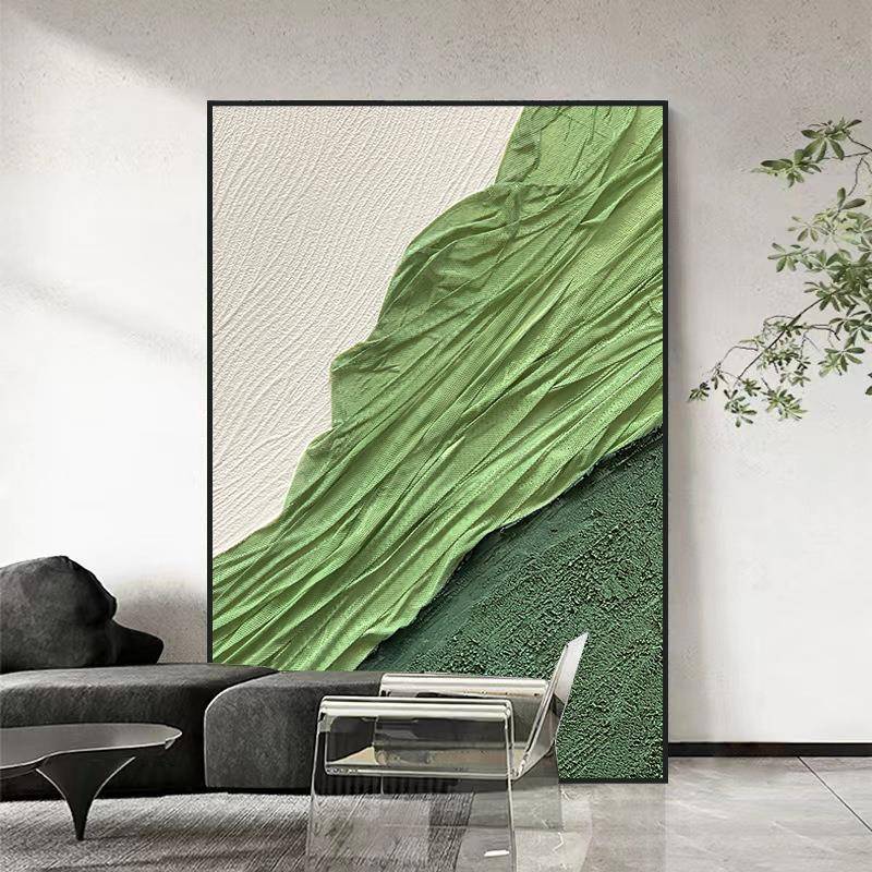 YJGLSHH1手绘砂岩风肌理立体油画海边抽象景店挂画装饰画奢酒客厅图片