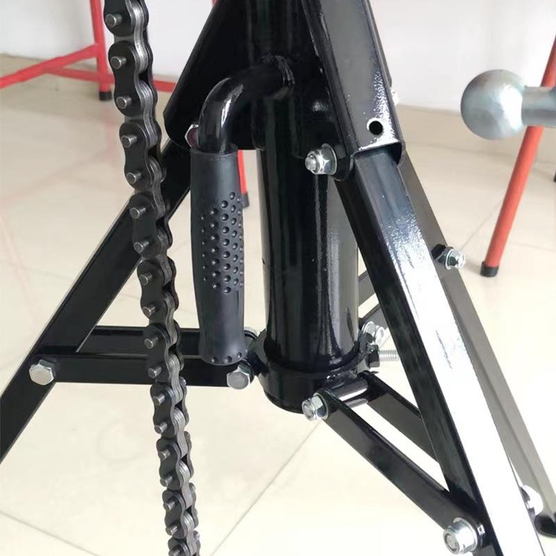 支架式链虎钳管道三脚支架台虎钳管子托架链条台钳套丝滚槽切管机