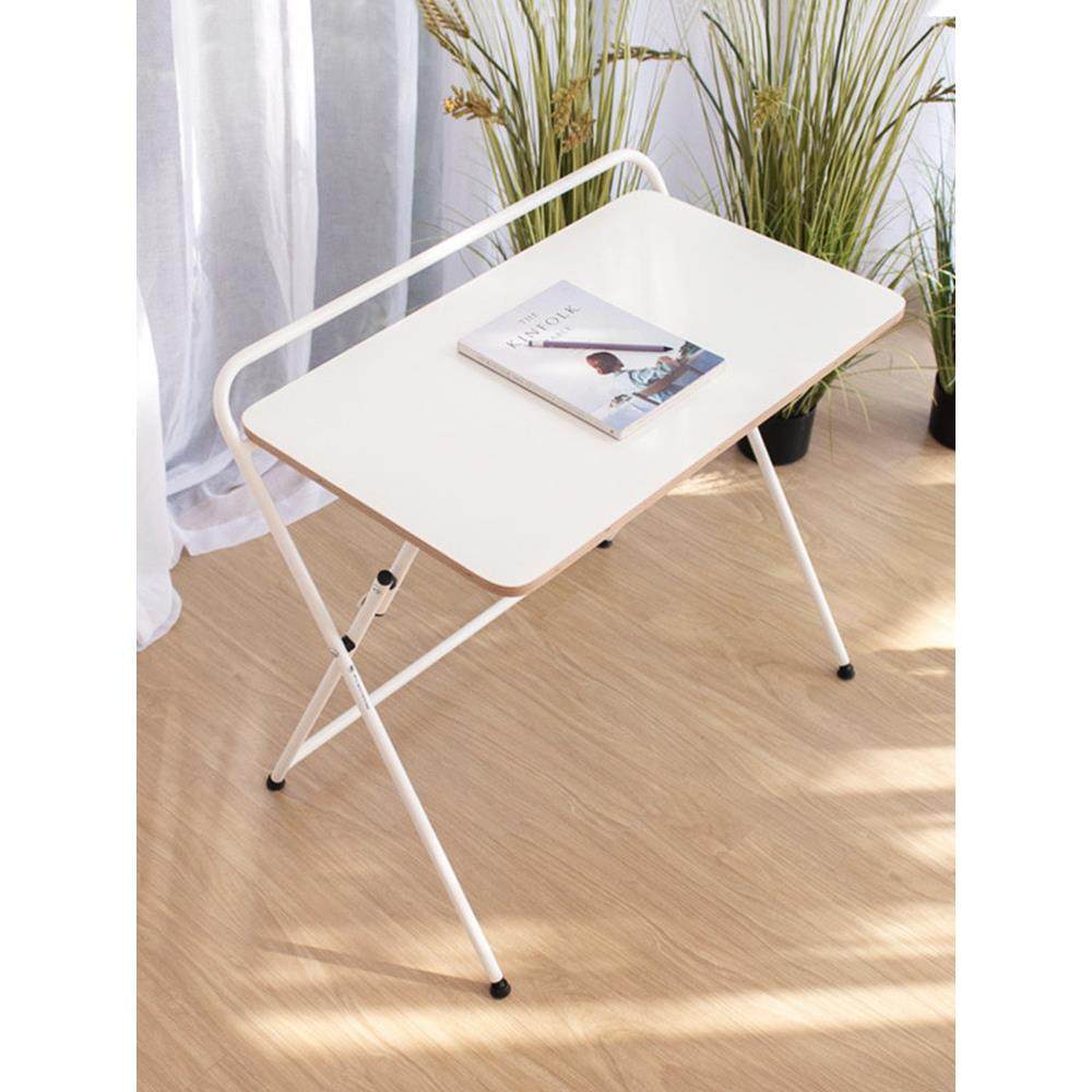 小子桌床简易学生可叠学习桌电折脑W*书桌折叠桌家用LHG办公桌卧