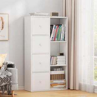 书格柜架落地置物架简约家客厅卧RSN室多层书简易学生用收纳子置