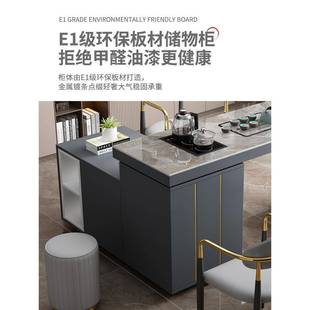 9369组合现代约家用功夫小泡茶台转茶几一台可移阳动旋岩板简茶