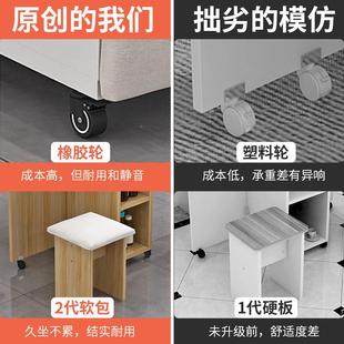折带叠餐家用小户TIX型可移动轮多功能一桌桌四椅简易长方吃饭形