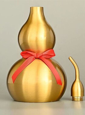 纯铜铜葫芦开口开盖空心装朱砂大客厅玄关办公室卧室八卦家居摆件