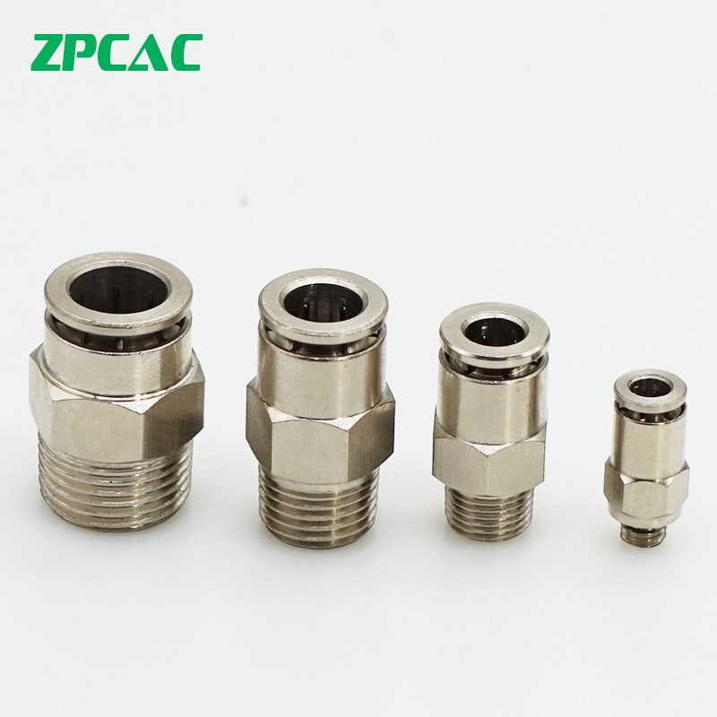 怡合达同款XZS41-D4n 6 8 10 12-M5 1 2 3 4全铜快插接头 直通接