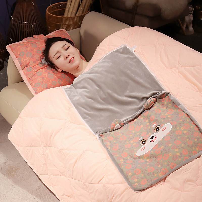 抱枕被子两用办公室午睡枕头折叠毯子二合一车用汽车靠枕女生睡觉