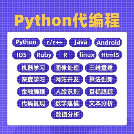 Python代编程深度学习算法接单代码代做神经网络爬虫数据抓取