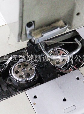 842D电脑直驱双针机 自动供油大梭双针平缝机 拐角厚料工业双针车