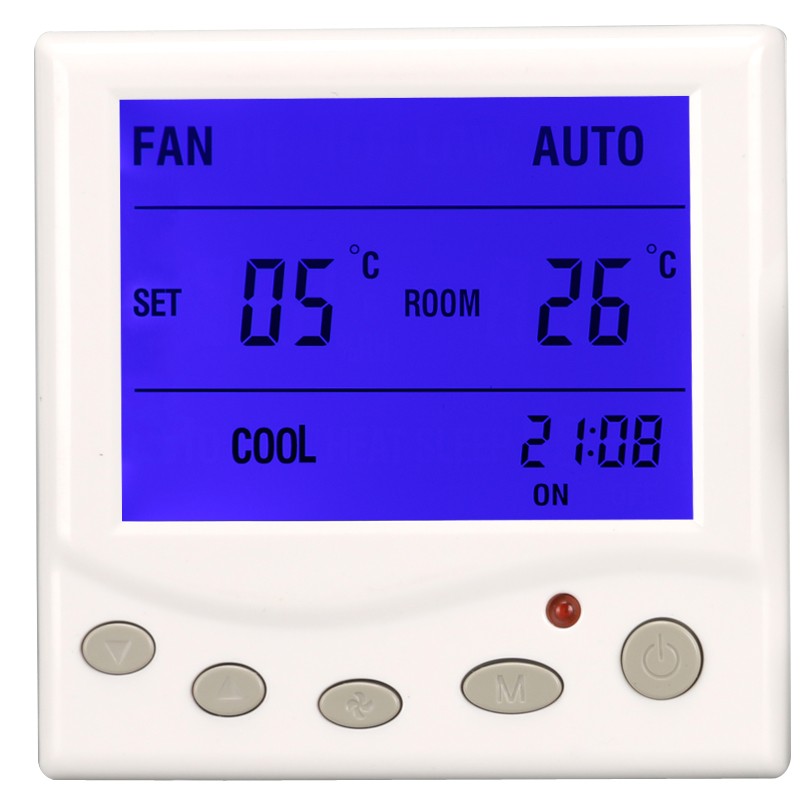 AC24V中央空调比例积分智能型模拟量0-10V温控器浮点型控制器面板