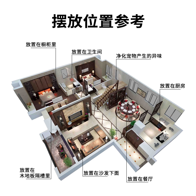 新房装修除味去除甲醛活性炭包吸油漆味竹炭包家具衣柜用大碳包